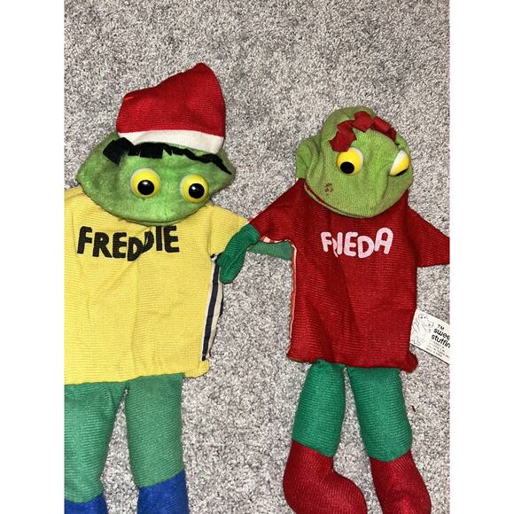 FREDDIE FRIEDA Frogs Hand Puppets NEW ZOO REVIEW 1980 Joytimes VINTAGE 70's TV - Picture 10 of 12